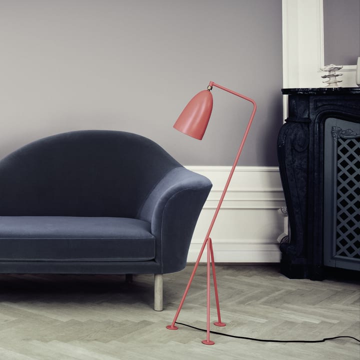 Lampada da terra Gräshoppa, Rosso vintage GUBI