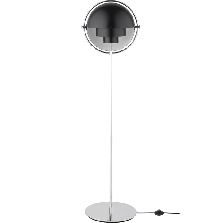 Lampada da terra Multi-Lite - Cromo-nero - GUBI