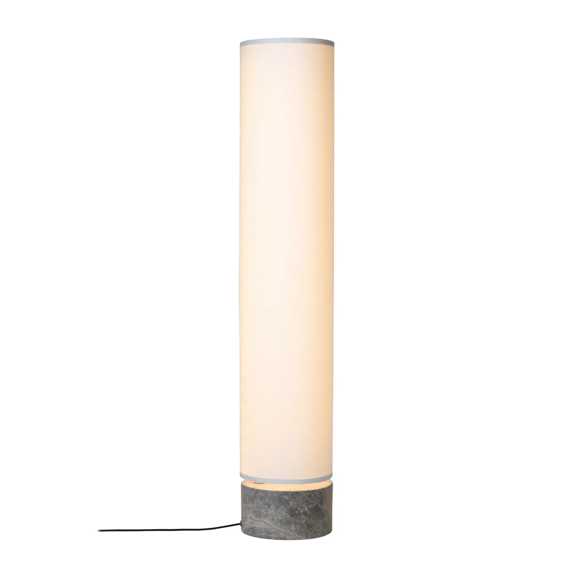 Lampada da terra Unbound 120 cm, Bianco - grigio marmo GUBI