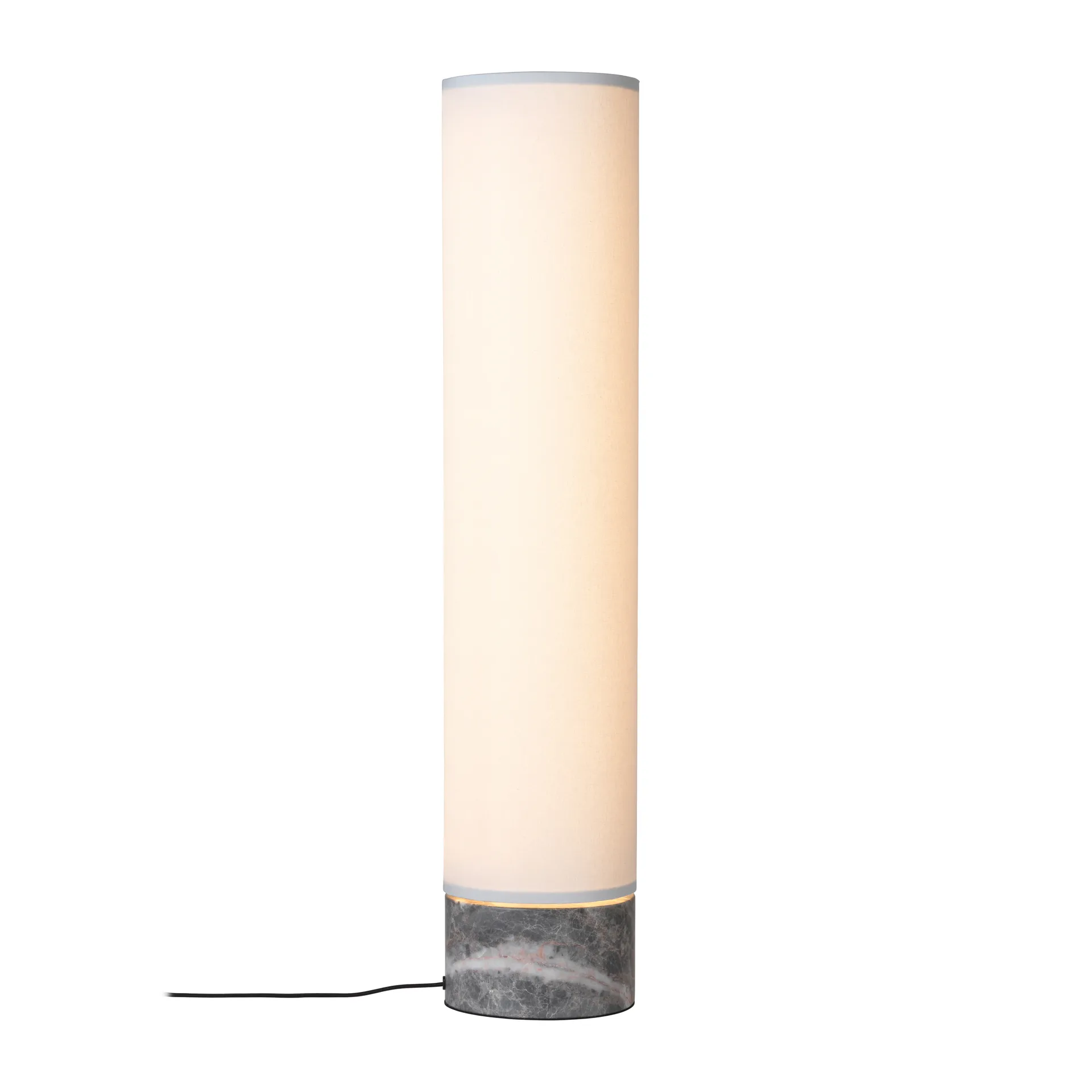 Lampada da terra Unbound 80 cm, Bianco - grigio marmo GUBI