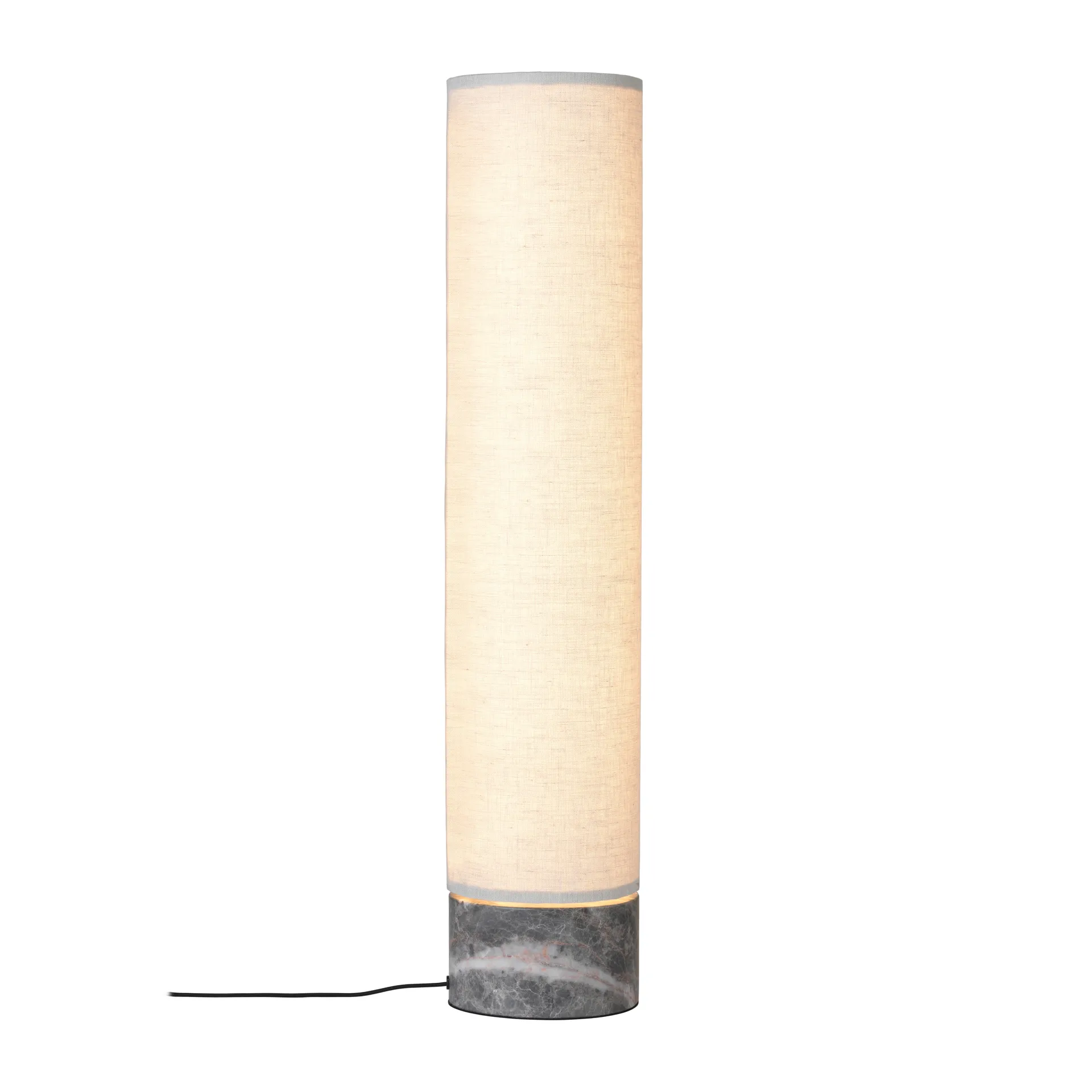 Lampada da terra Unbound 80 cm, Tela-marmo grigio GUBI