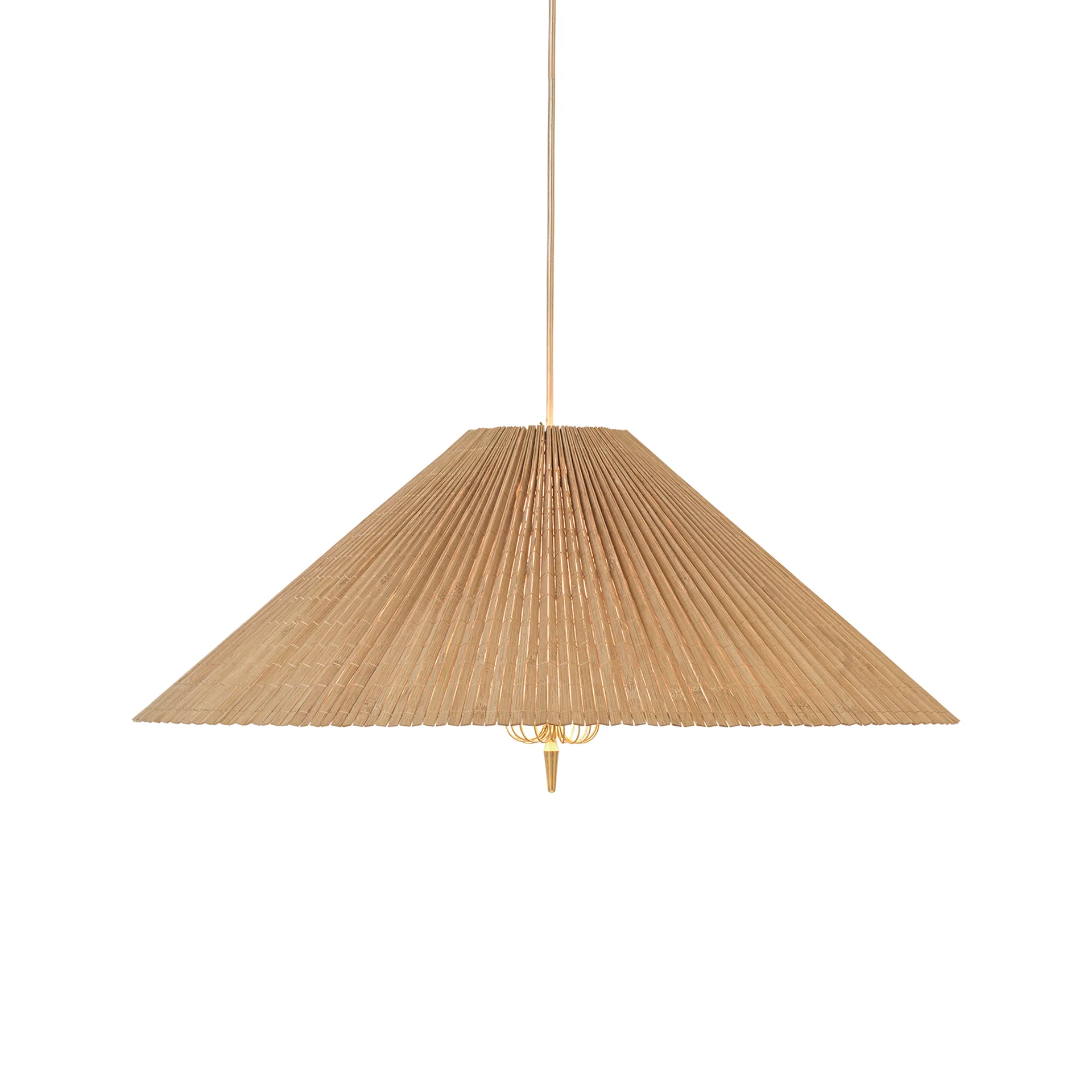 Lampadario A1972, Ø 60 cm, Bambù, ottone GUBI