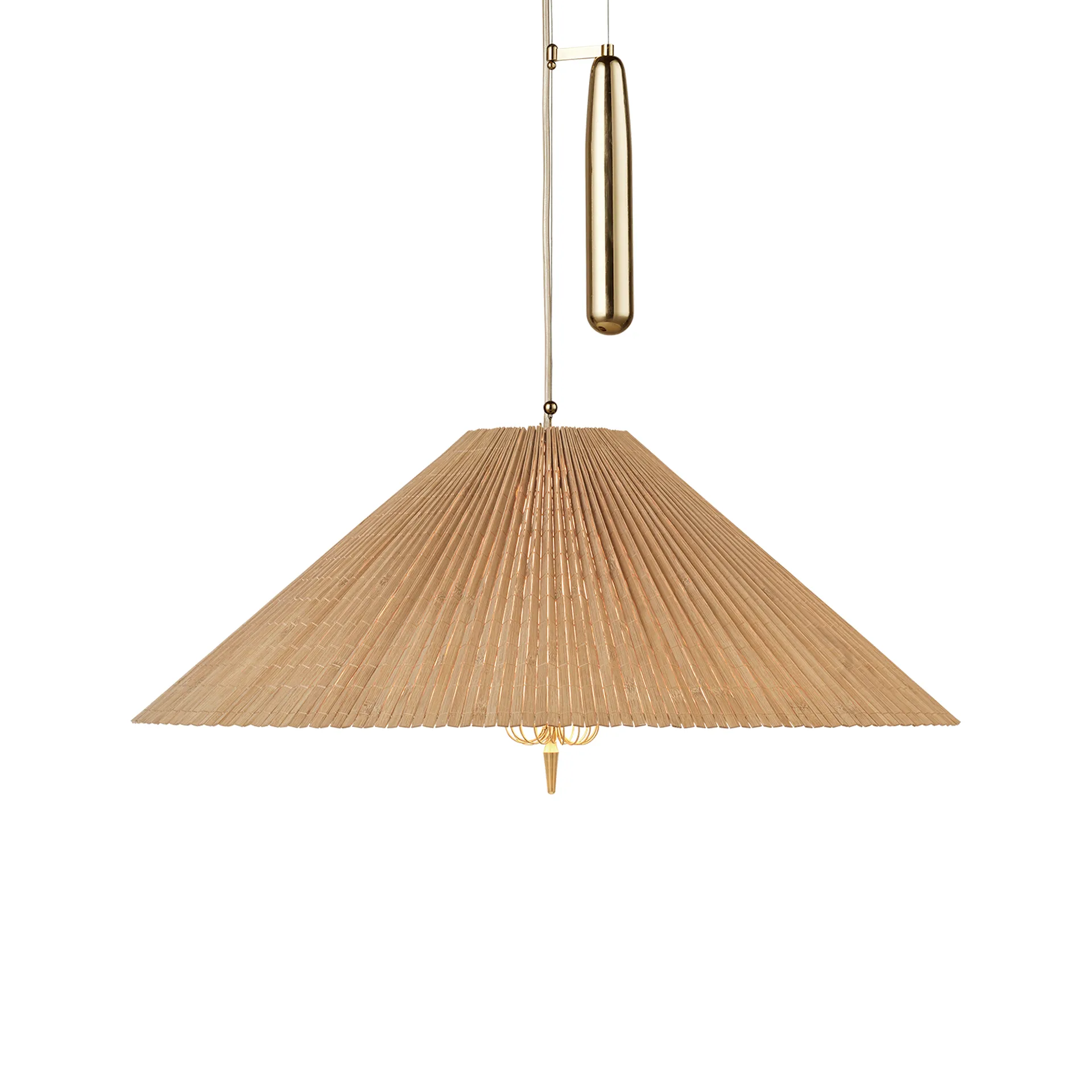 Lampadario A1972 Ø 60 cm, Bambù, ottone GUBI