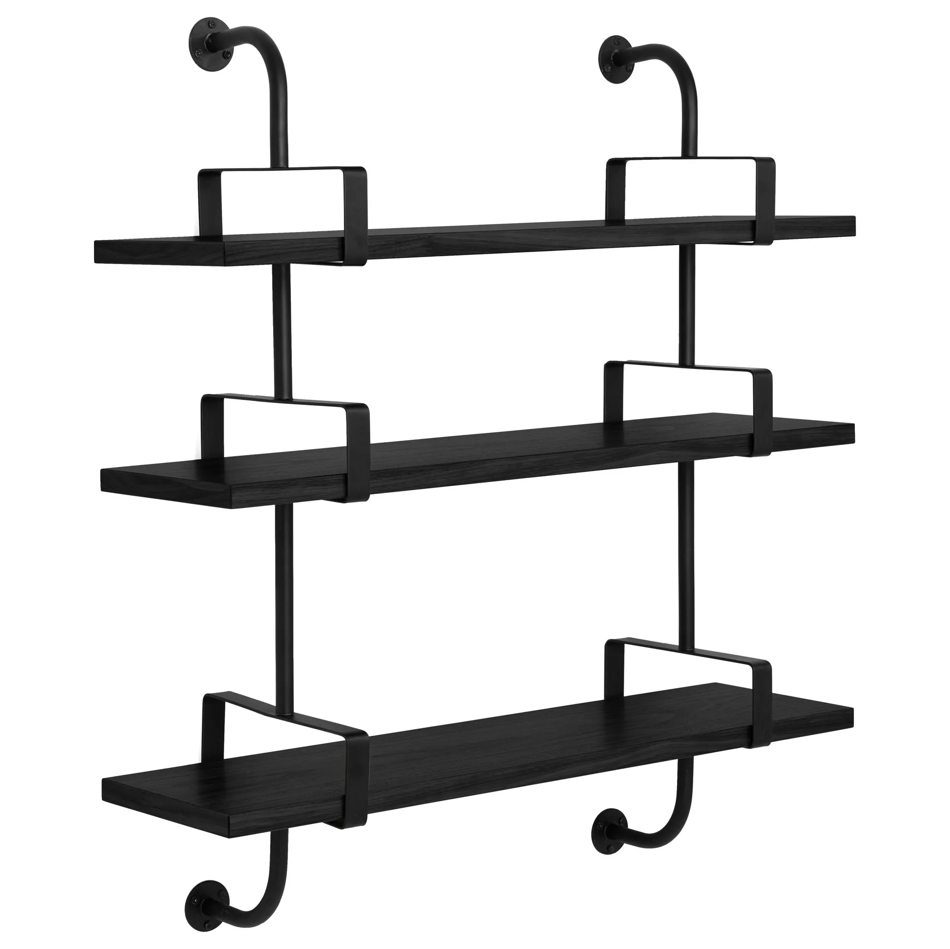 Mensola Démon shelf 3, 95 cm, frassino mordente nero GUBI