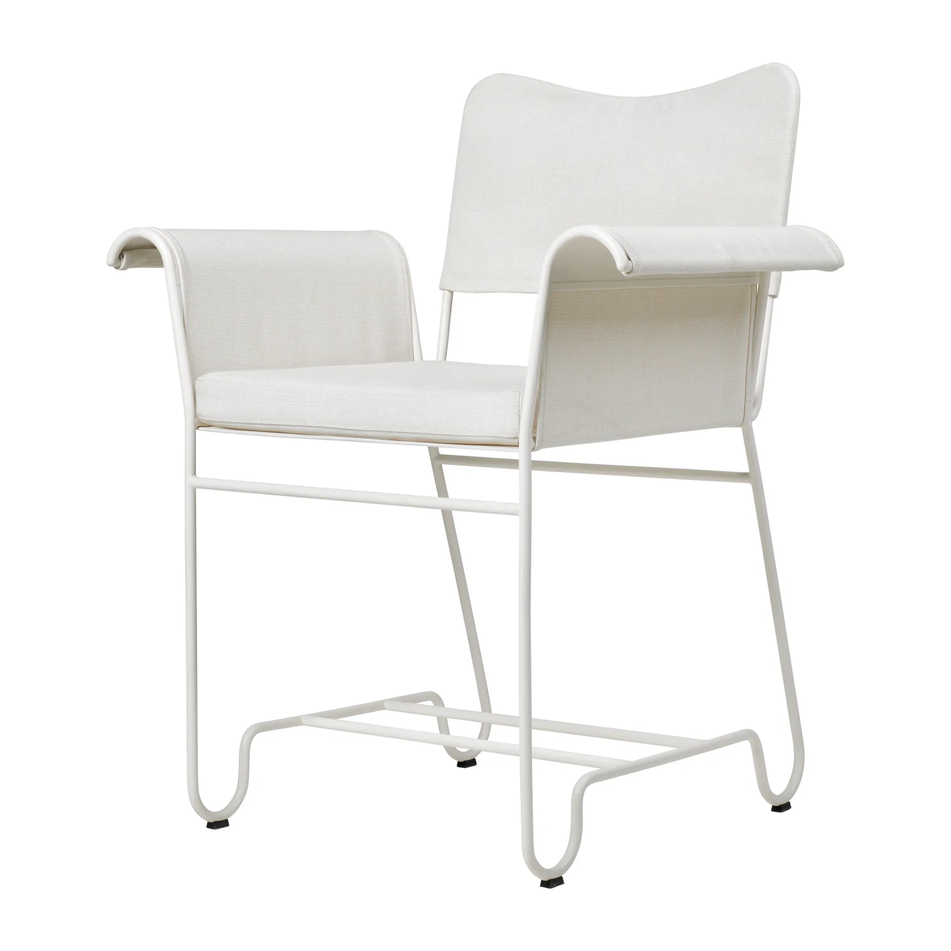 Poltroncina con braccioli Tropique, White semi matt-Leslie 06 GUBI