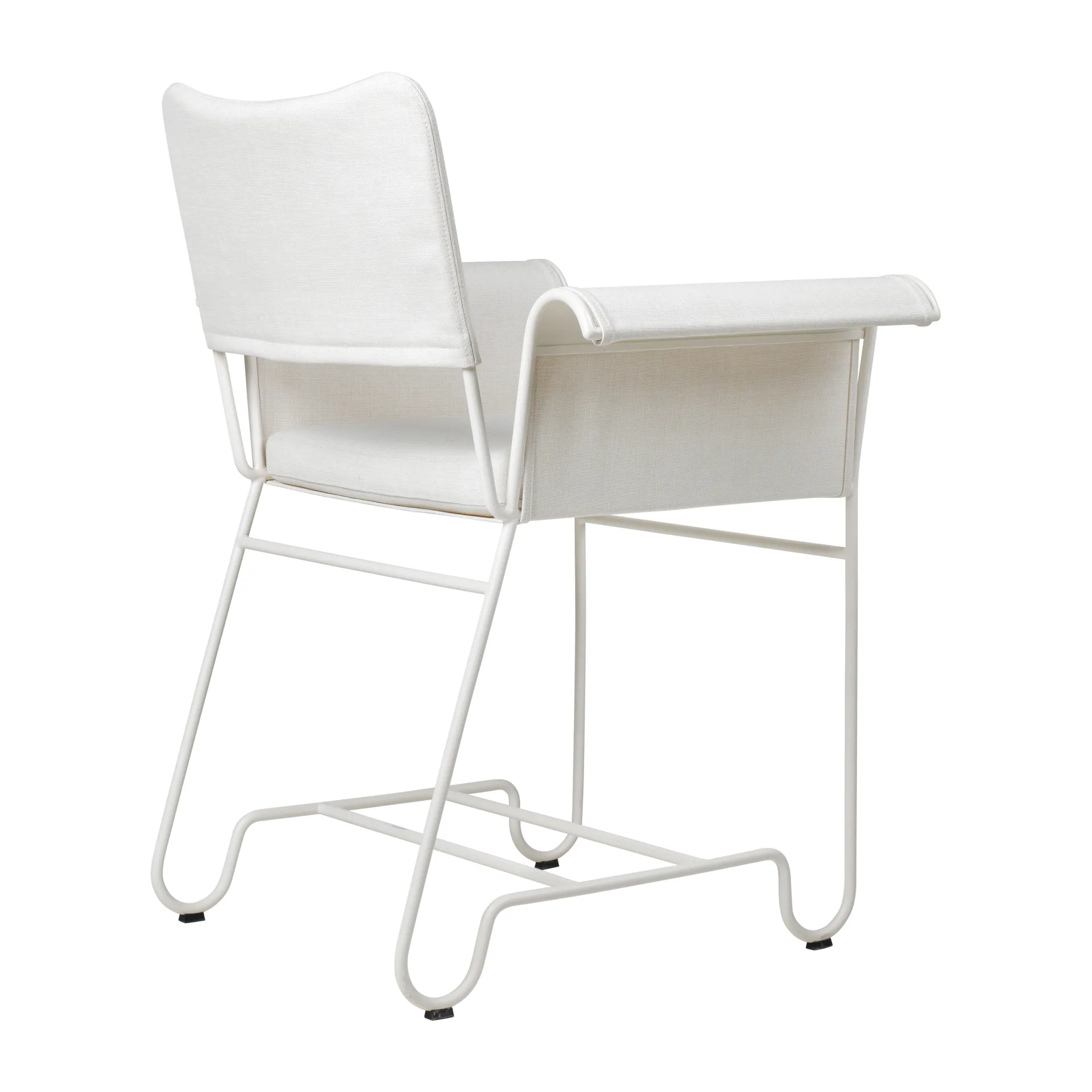 Poltroncina con braccioli Tropique, White semi matt-Leslie 06 GUBI