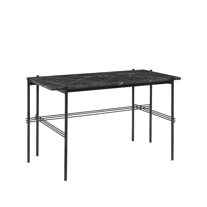 Scrivania TS Desk - marmo nero, acciaio laccato nero - GUBI