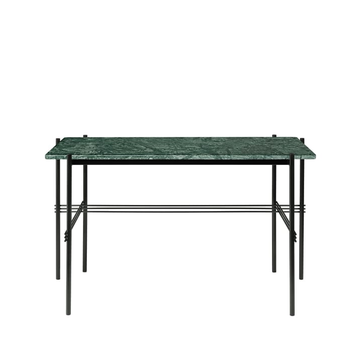 Scrivania TS Desk - marmo verde, acciaio laccato nero - GUBI