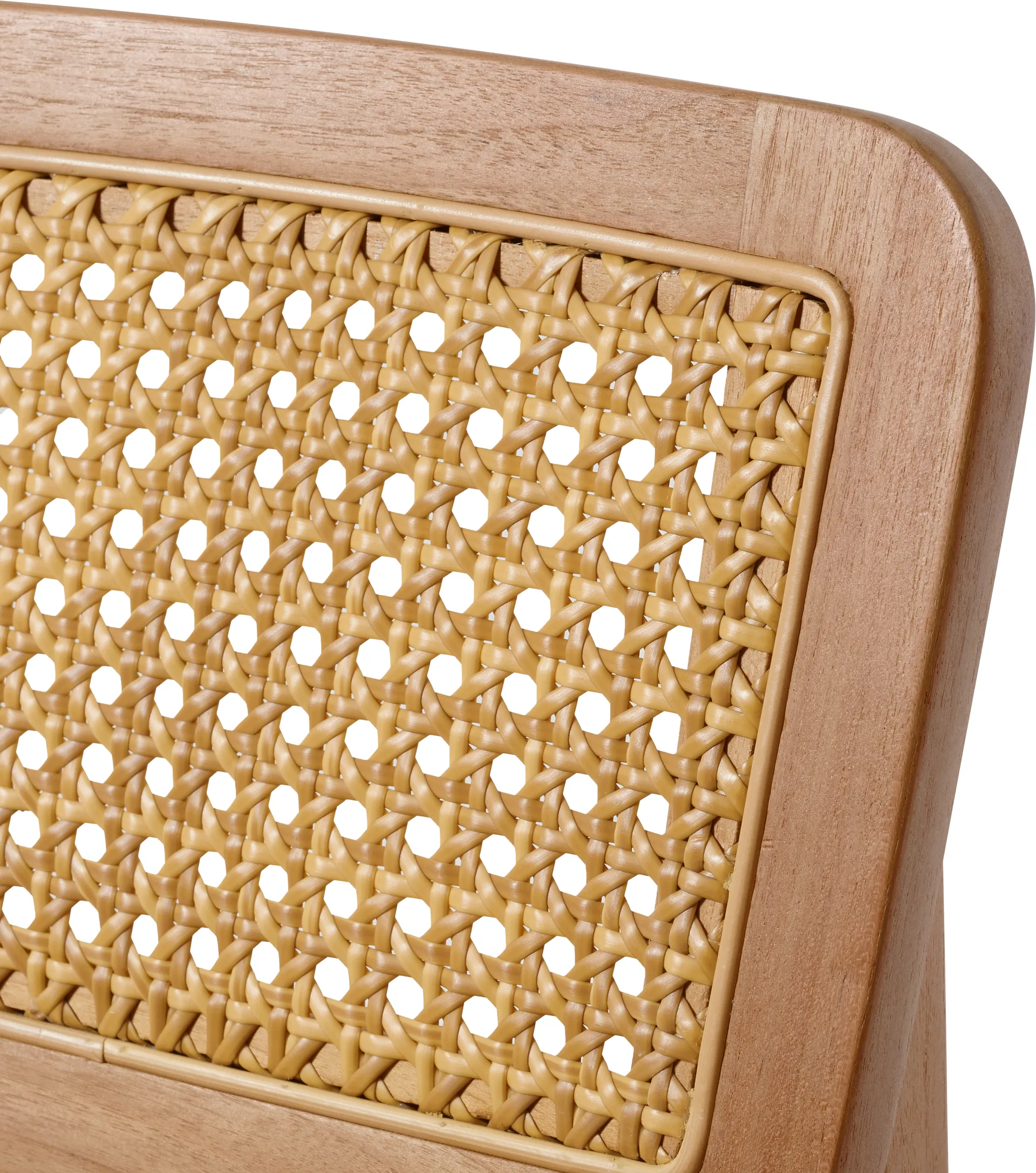 Sedia C-chair Outdoor, All french cane-natural teak GUBI