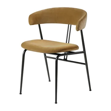 Sedia da pranzo Violin - Velvet 294, grigio/verde, nero - GUBI