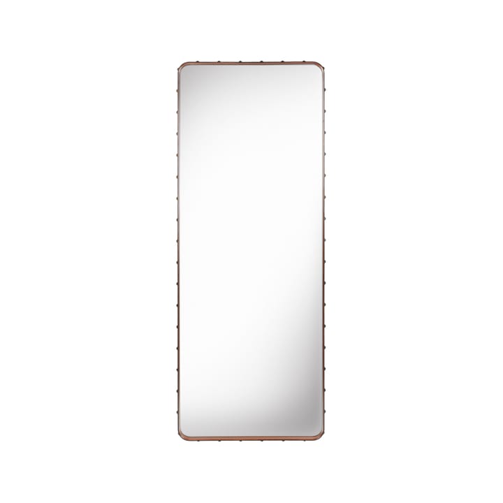 Specchio rettangolare Adnet - marrone, grande - GUBI