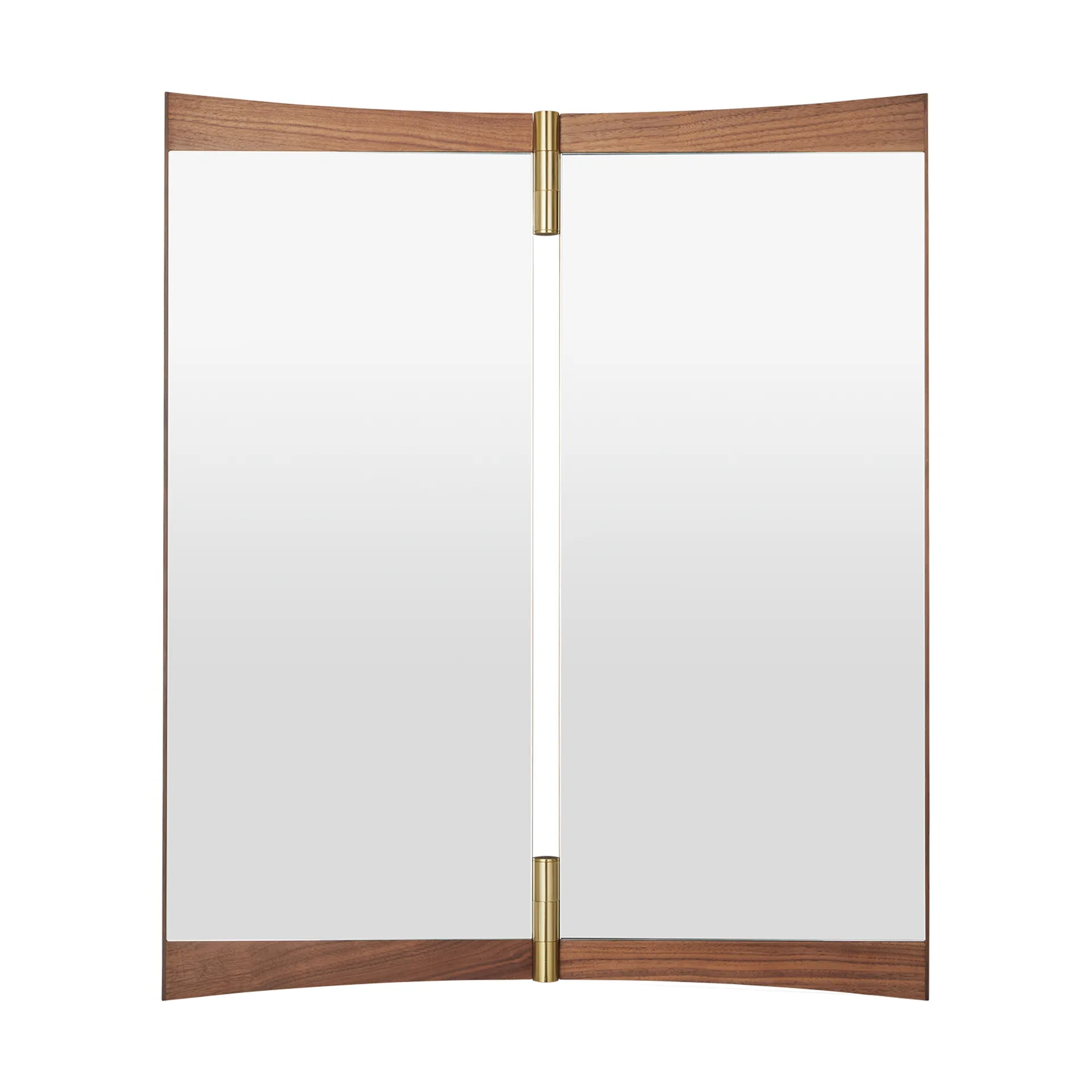 Specchio Vanity 2, Noce, ottone GUBI