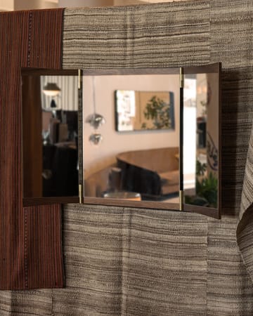 Specchio Vanity 3 - Noce, ottone - GUBI