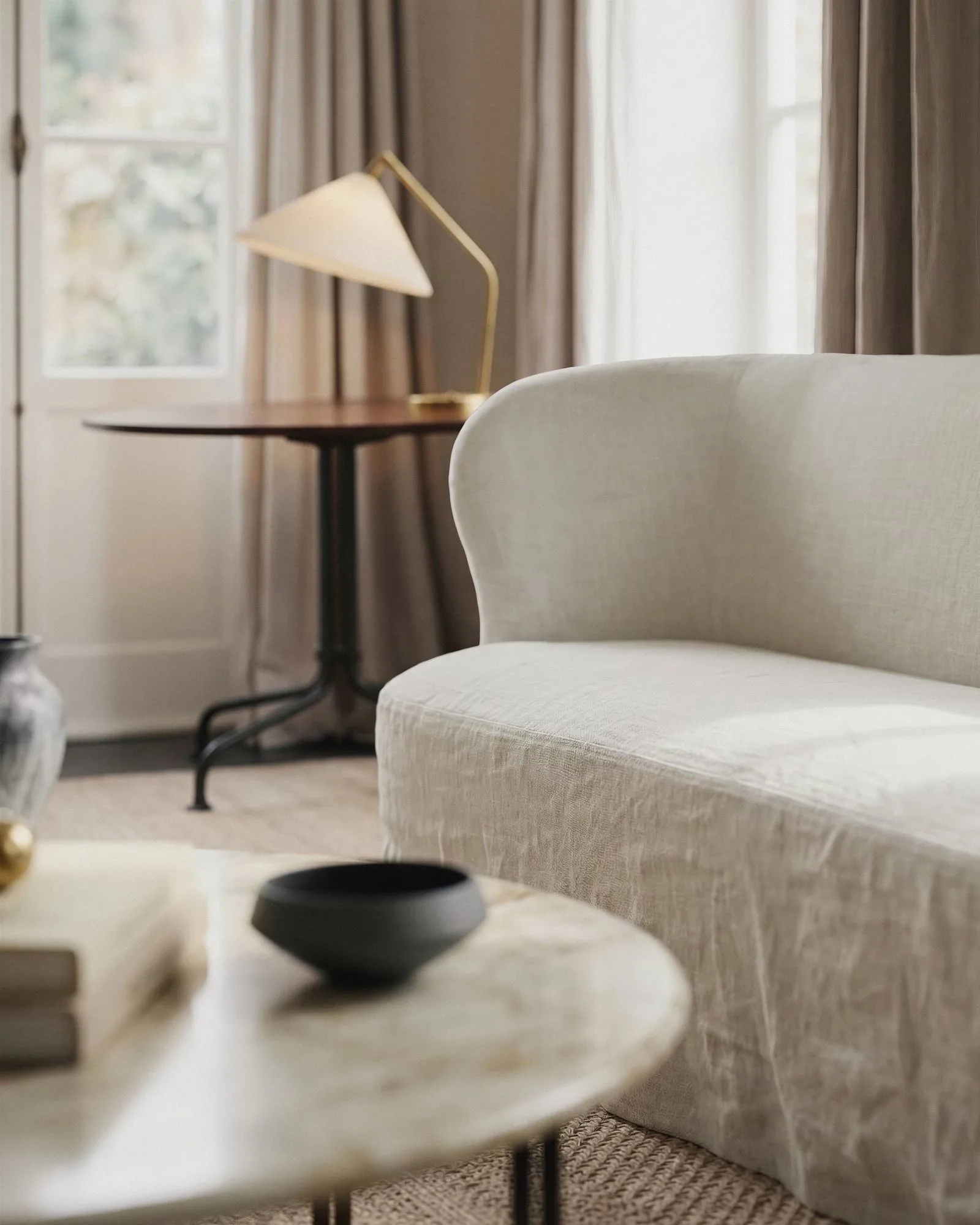 Stay Slipcover divano, Linen 0023, 150x70 cm, 2 posti GUBI