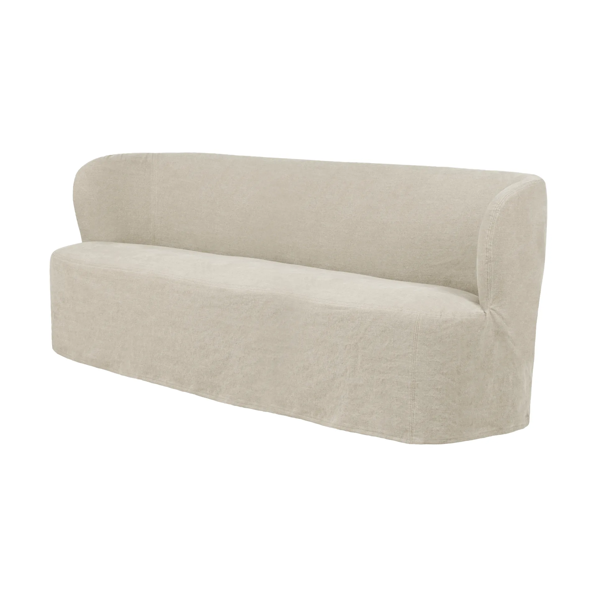 Stay Slipcover divano, Linen 0023, 190x70 cm, 2,5 posti GUBI