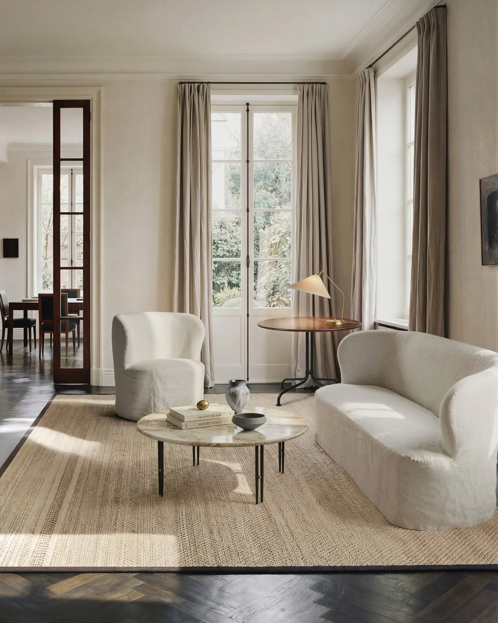 Stay Slipcover divano, Linen 0023, 190x95 cm, 2,5 posti GUBI