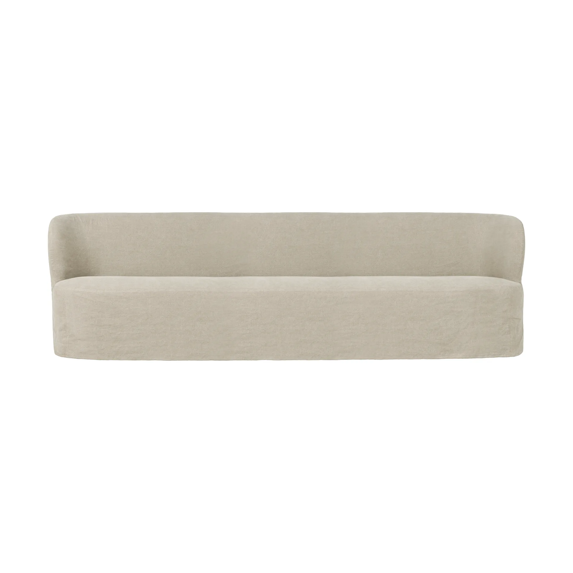 Stay Slipcover divano, Linen 0023, 260x70 cm, 4 posti GUBI