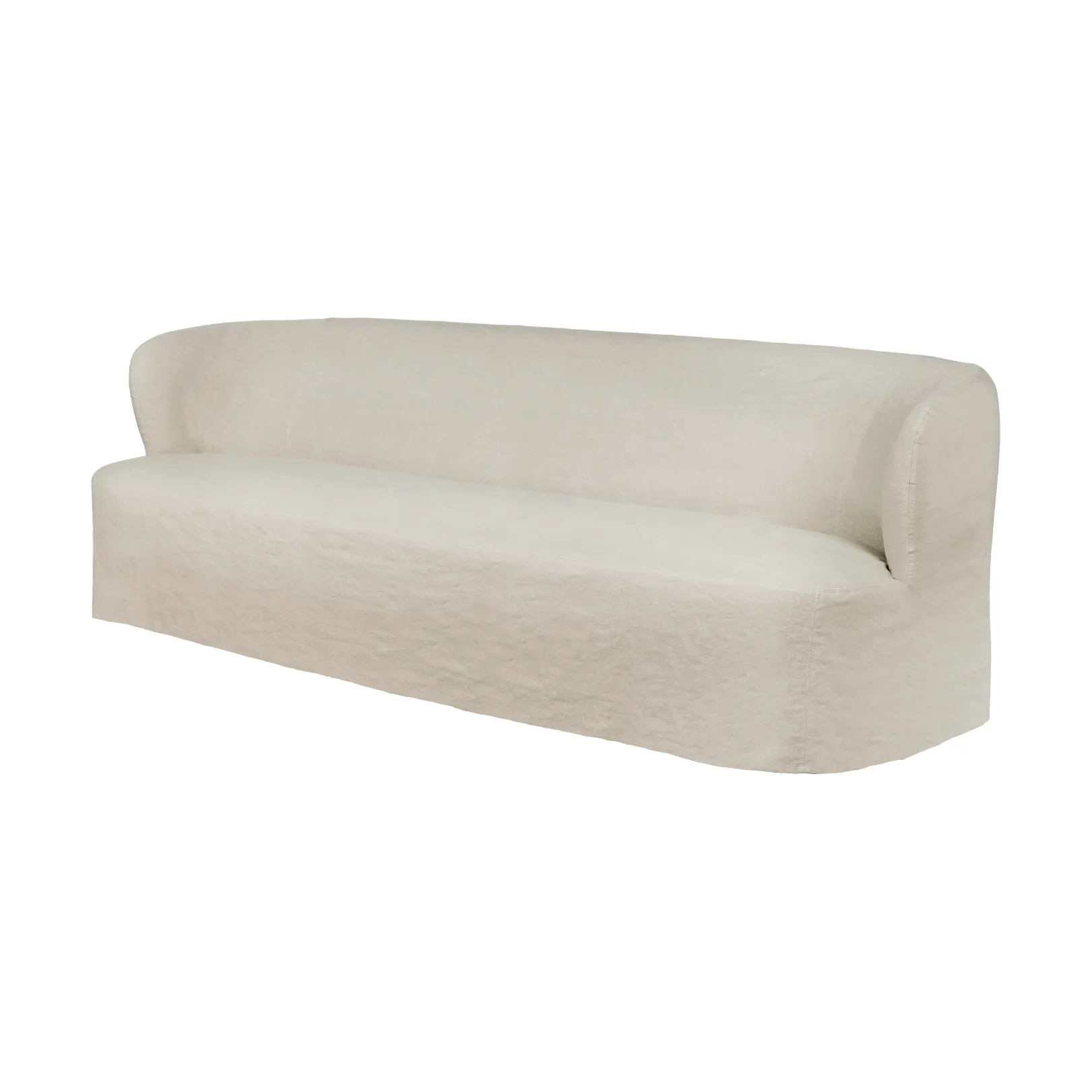 Stay Slipcover divano, Linen 0023, 260x95 cm, 4 posti GUBI