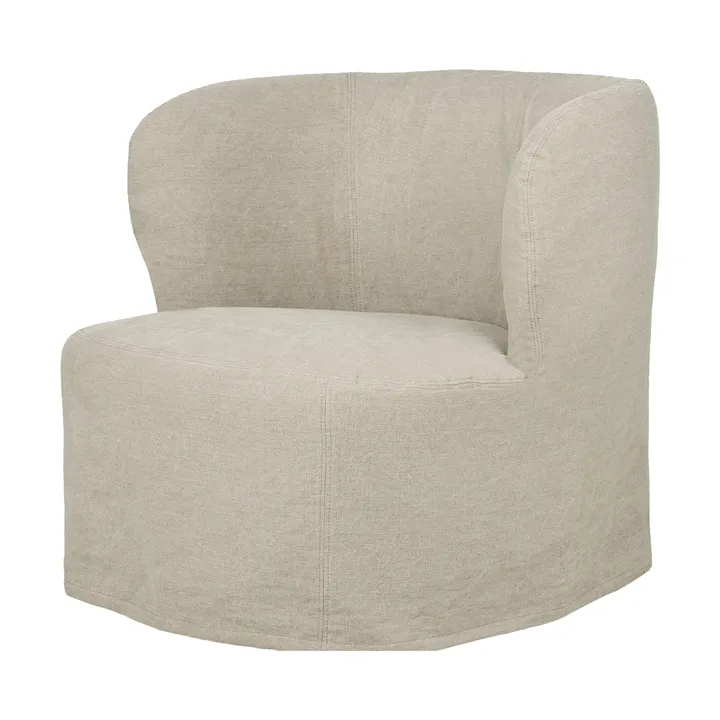 Stay Slipcover poltrona lounge - Linen 0023, large - GUBI