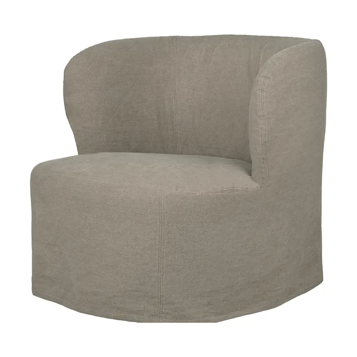 Stay Slipcover poltrona lounge - Linen 0024, large - GUBI