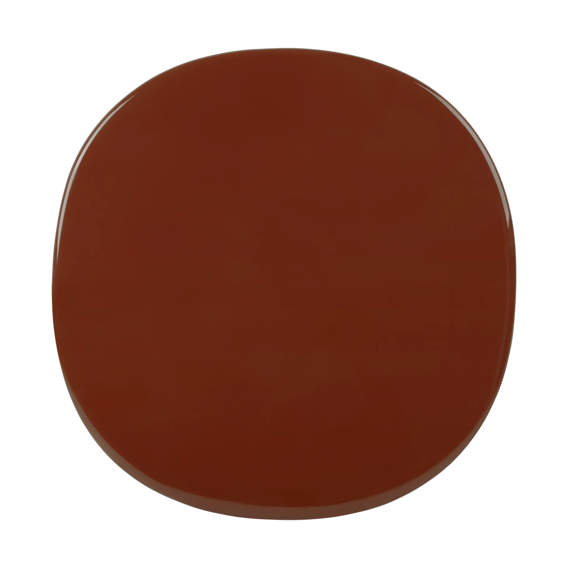 Tavolino Carmel Bistro 75x75 cm, Rock red-nero semi opaco GUBI