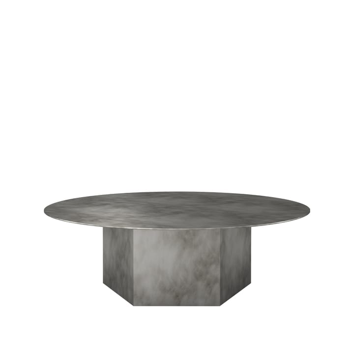 Tavolino da caffè Epic Steel - grigio nebbia, Ø 110 cm - GUBI