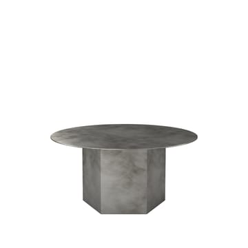 Tavolino da caffè Epic Steel - Grigio nebbia, Ø 80 cm - GUBI