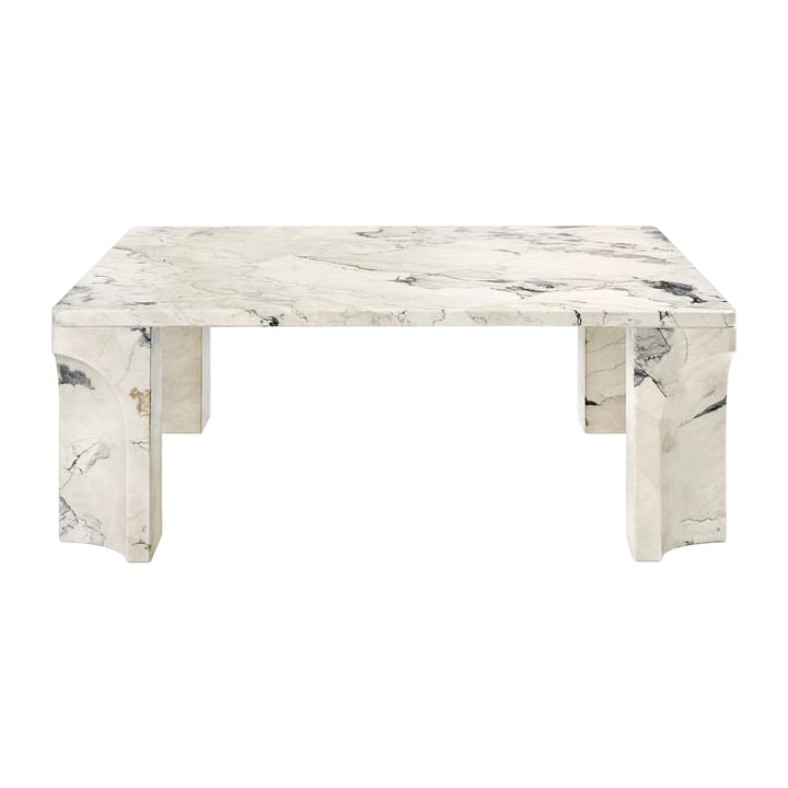 Tavolino Doric 80x80 cm - Grigio elettrico - GUBI