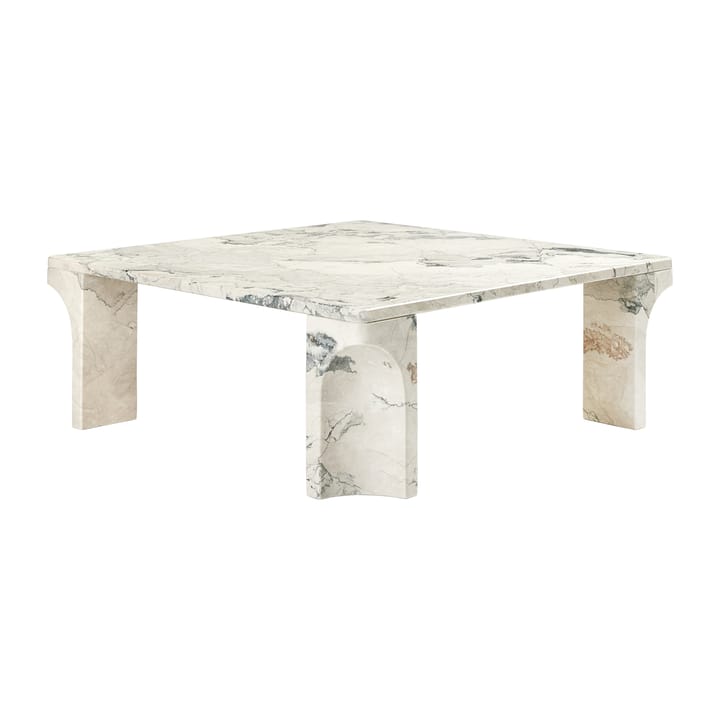 Tavolino Doric 80x80 cm, Grigio elettrico GUBI
