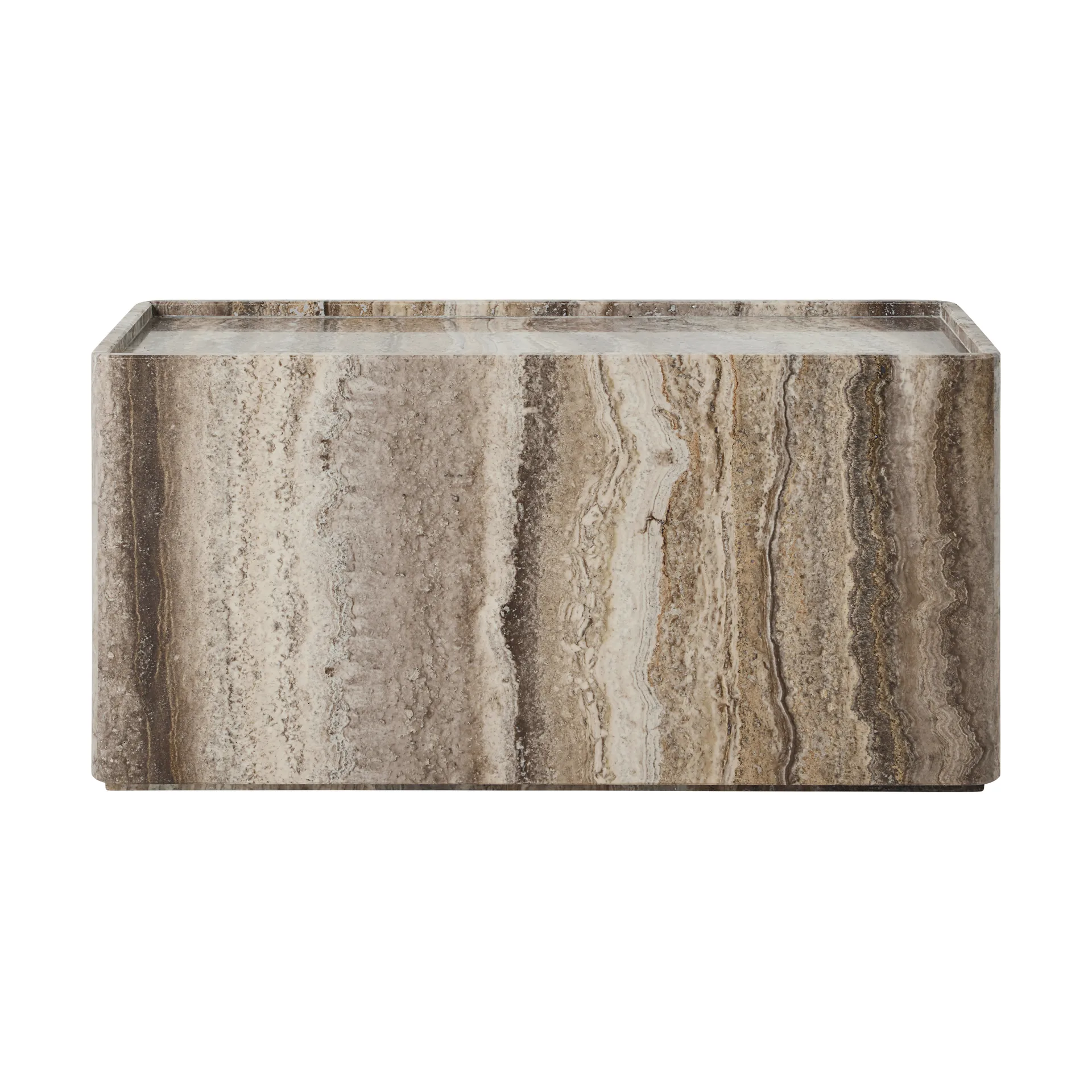 Tavolino laterale Pietra 30x80x40 cm, Sepia vivace GUBI