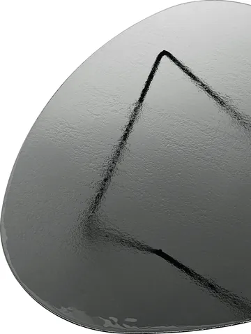 Tavolino Pedrera - Nero semim opaco–struttura vetro smoke - GUBI