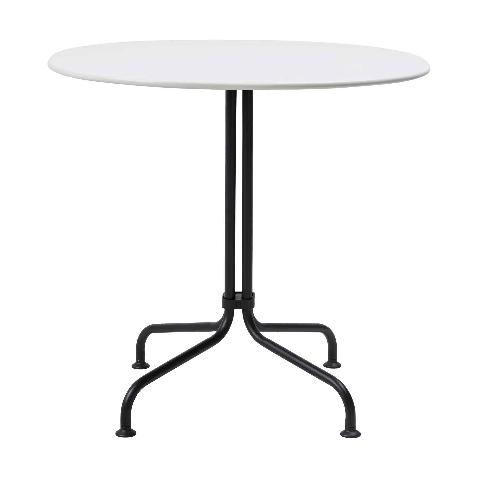Tavolo da pranzo Carmel Bistro 75x75 cm, Clam white-nero semi opaco GUBI
