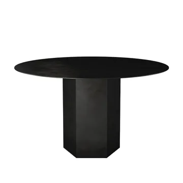 Tavolo da pranzo Epic Steel - nero notte - GUBI