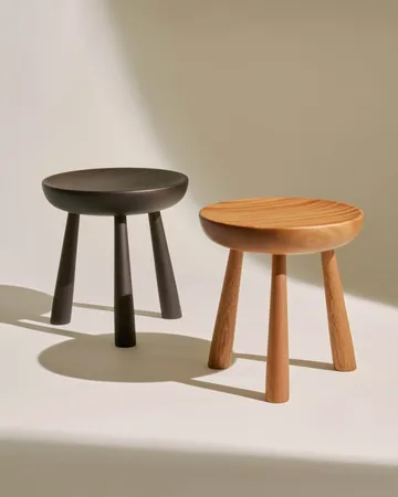 Totto sgabello - Laccato sapelli, Ø31x32,6 cm - GUBI