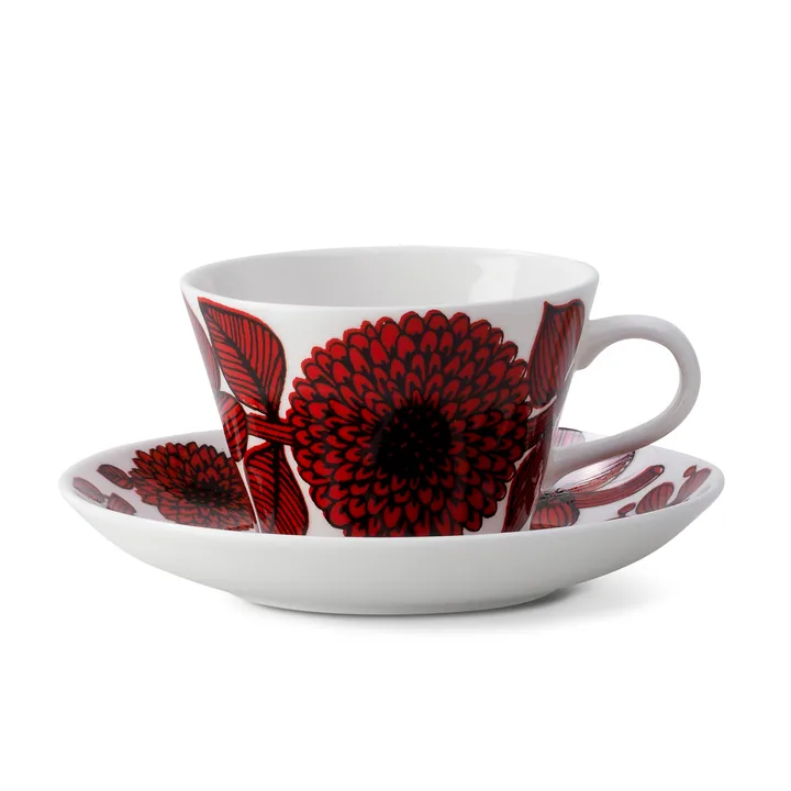 Set caffè Röd Aster  - tazzina da caffè + piattino - Gustafsbergs Porslinsfabrik