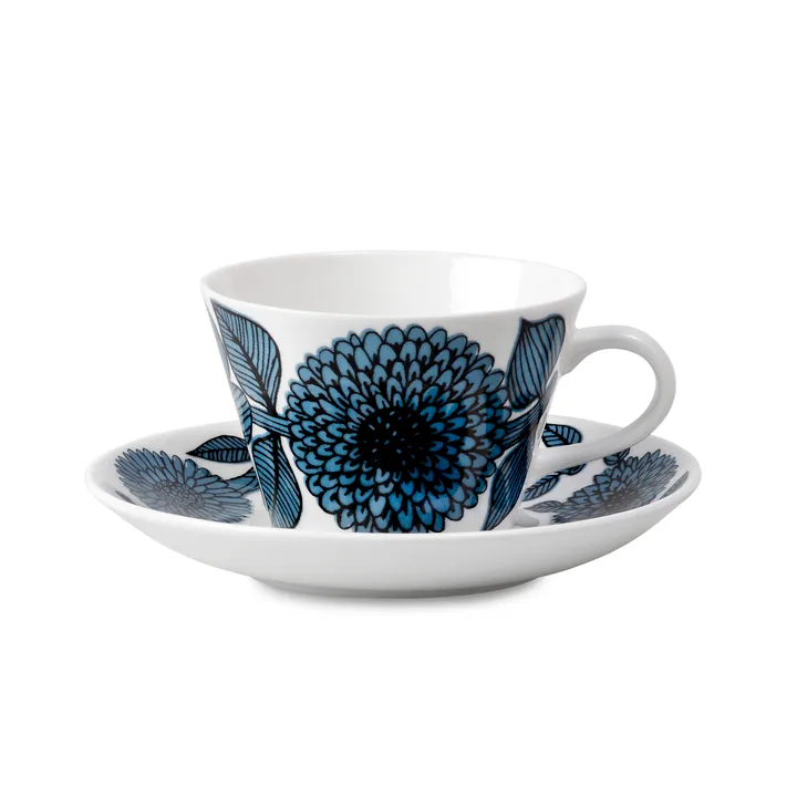 Set da caffè Blå Aster - tazzina da caffè + piattino - Gustafsbergs Porslinsfabrik