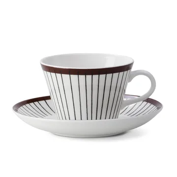 Set da caffè Ribb - tazzina da caffè + piattino - Gustafsbergs Porslinsfabrik