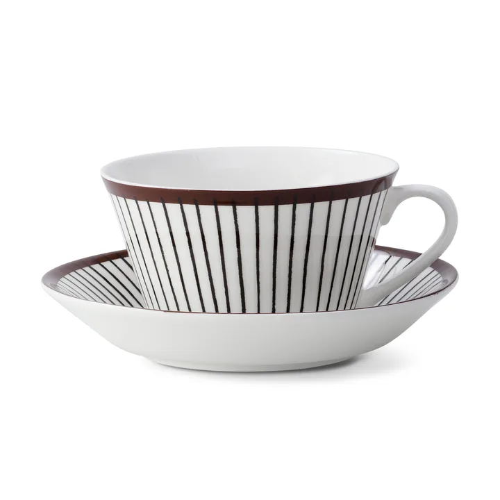 Set da tè Ribb - tazza da tè + piattino - Gustafsbergs Porslinsfabrik