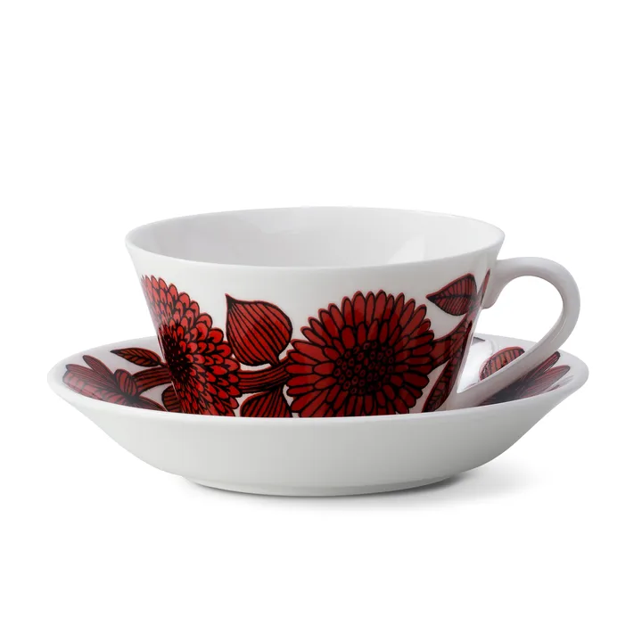 Set da tè Röd Aster  - tazza da tè + piattino - Gustafsbergs Porslinsfabrik