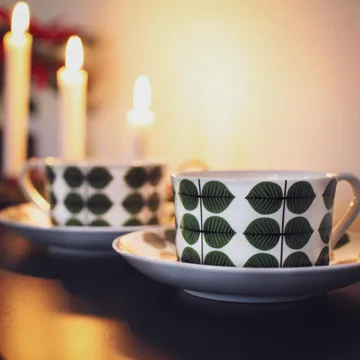 Tazza da tè con piattino Berså 35 cl - Verde - Gustafsbergs Porslinsfabrik