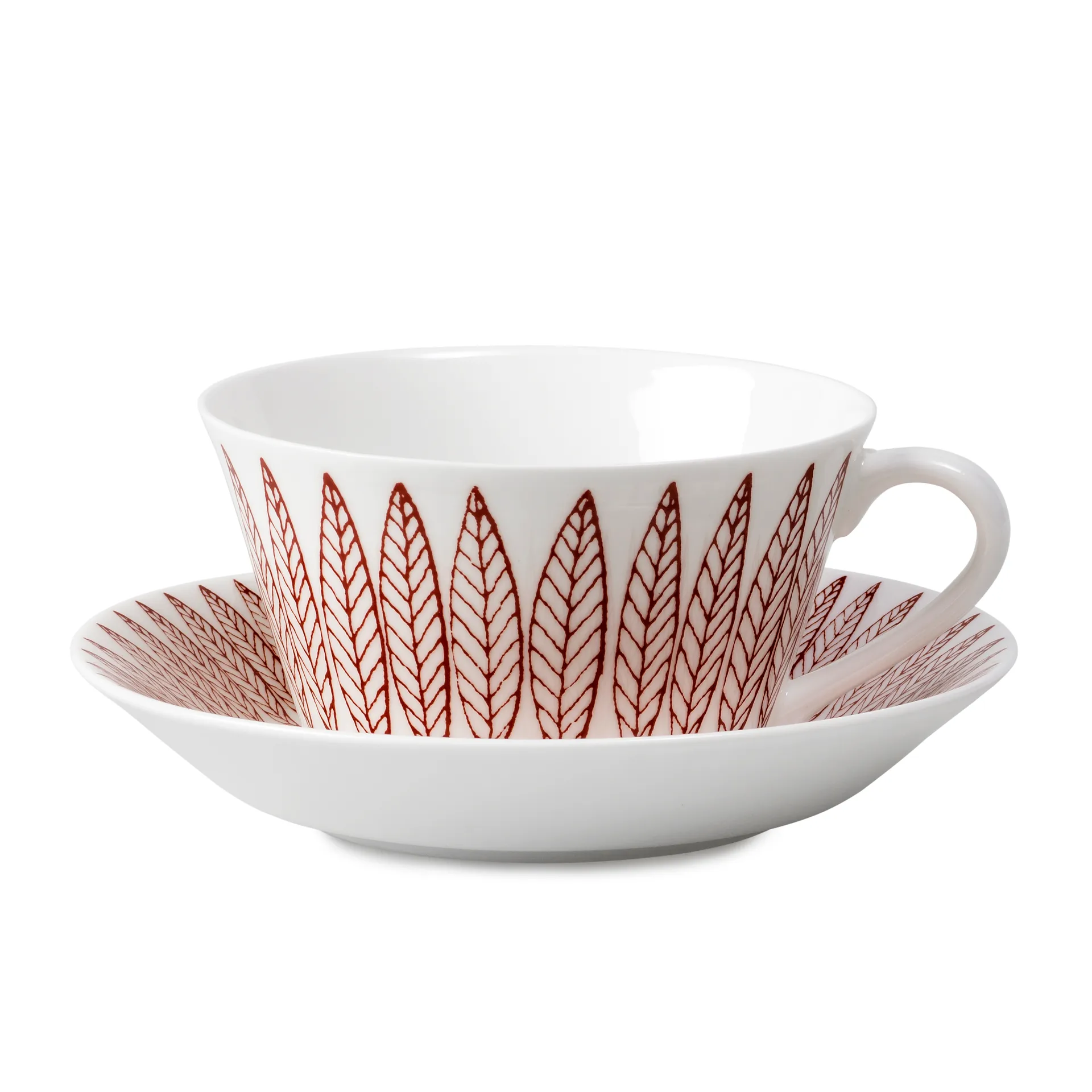 Set da tè Röd Salix cono, tazza da tè + piattino Gustavsbergs Porslinsfabrik