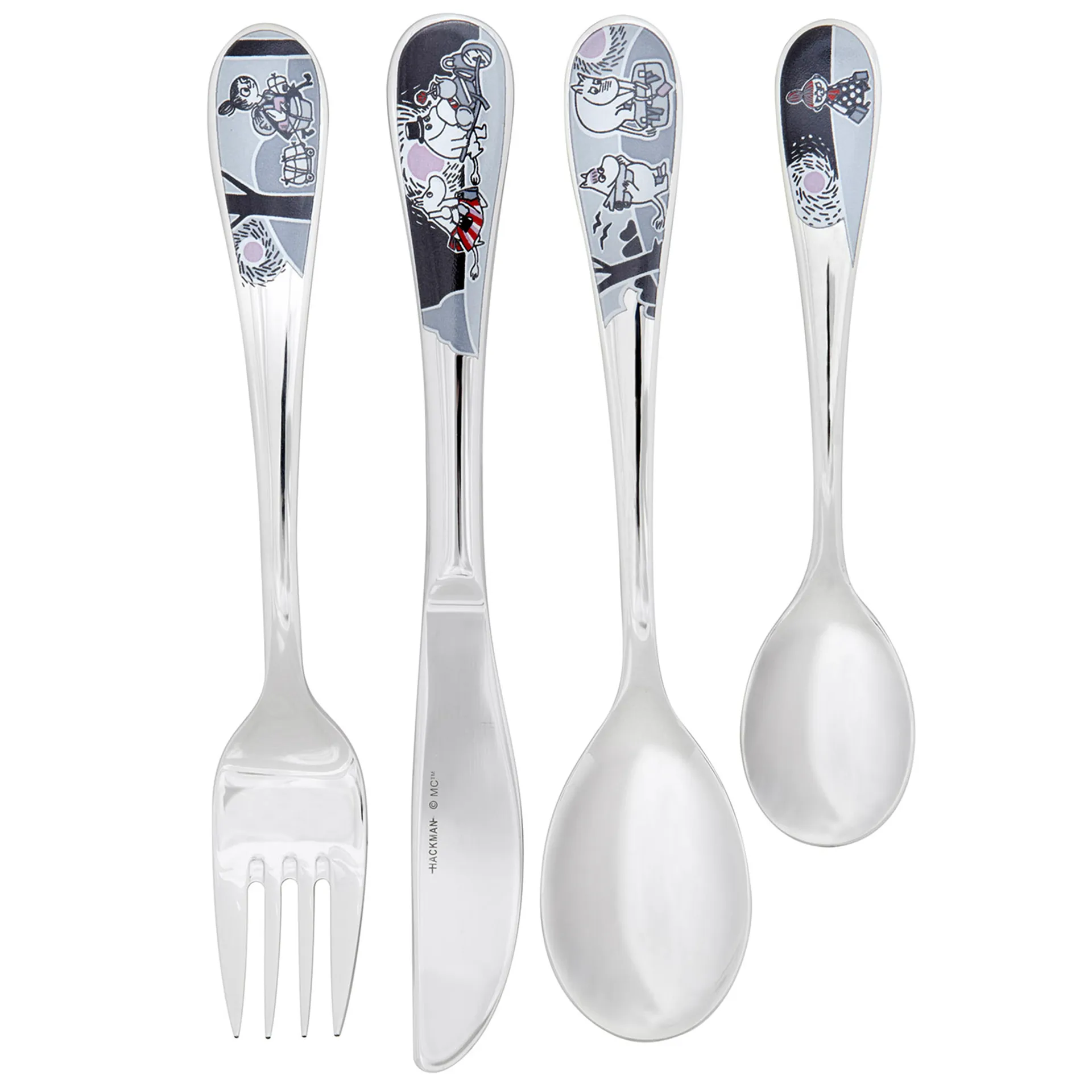 Set di posate per bambini Moomin confezione da 4, Moomin adventure move Hackman