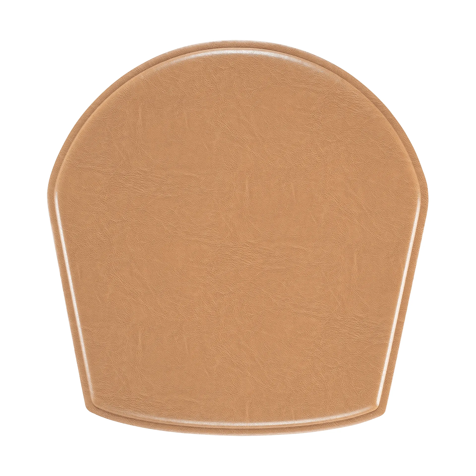 Cuscino ZIgZag per sedia con braccioli/sedia da bar, Pelle Bonded color cammello Hans K