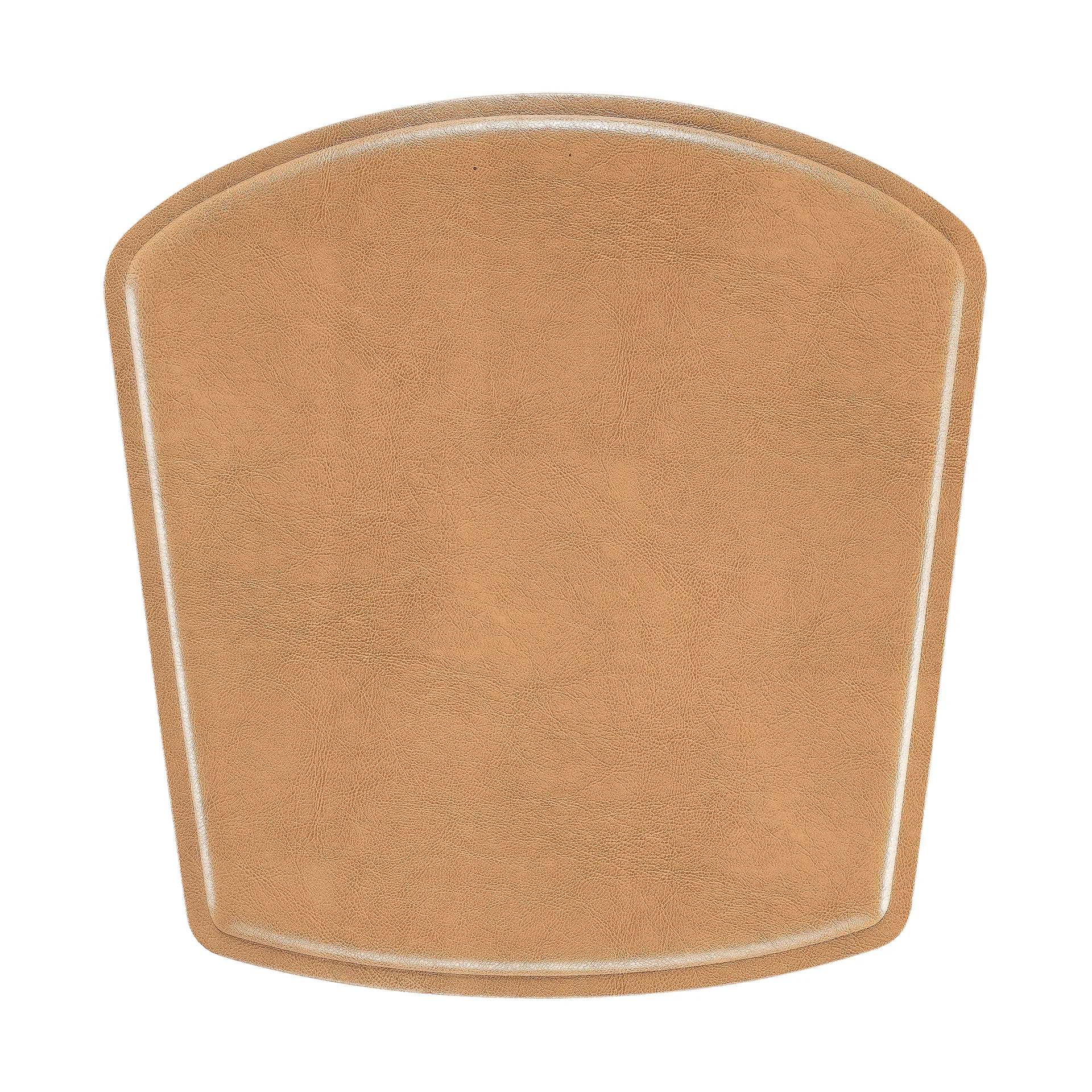 Cuscino ZIgZag per sedia da bar/sedia junior, Pelle Bonded color cammello Hans K