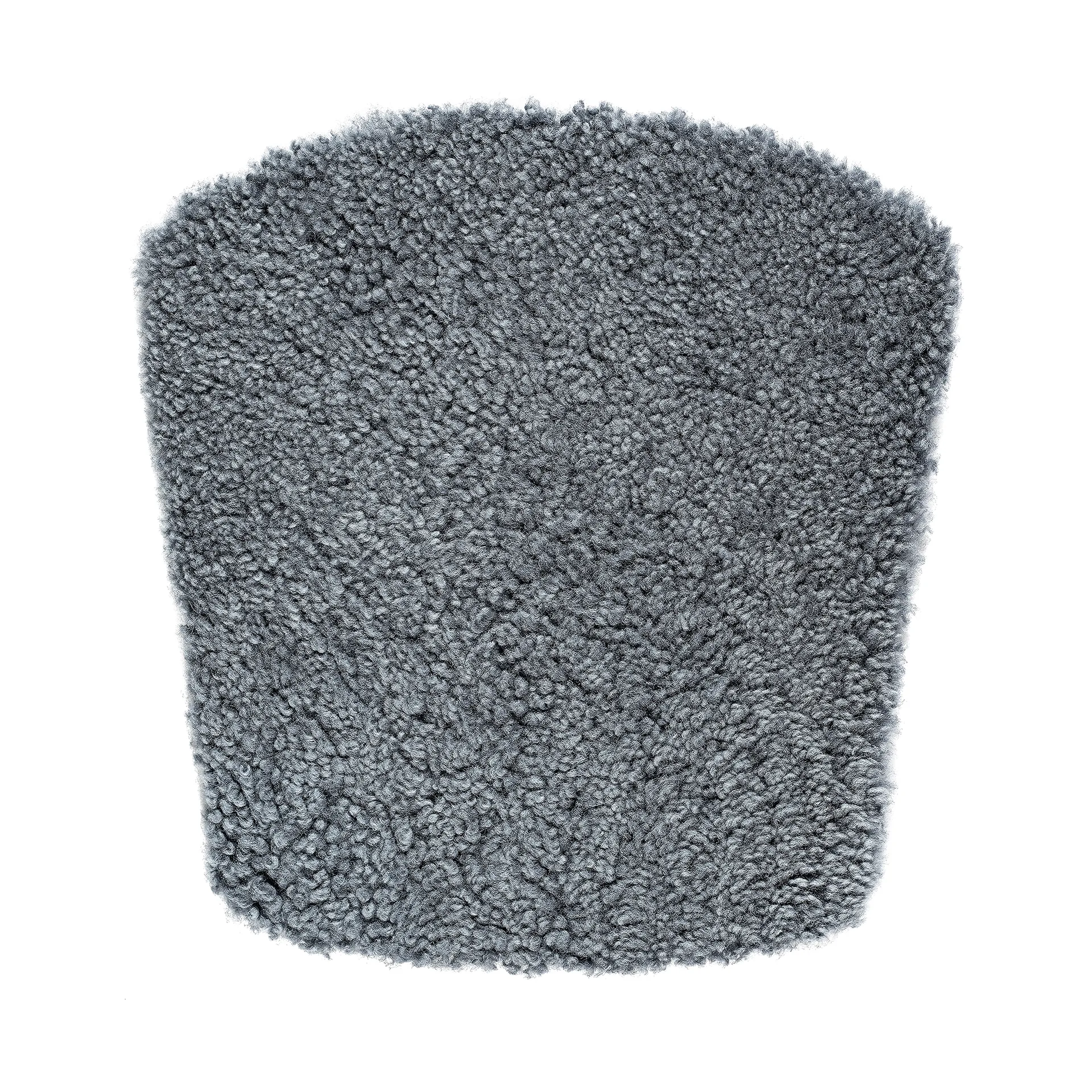 Cuscino ZIgZag per sedia da bar/sedia junior, Pelle di pecora grigio grafite Hans K