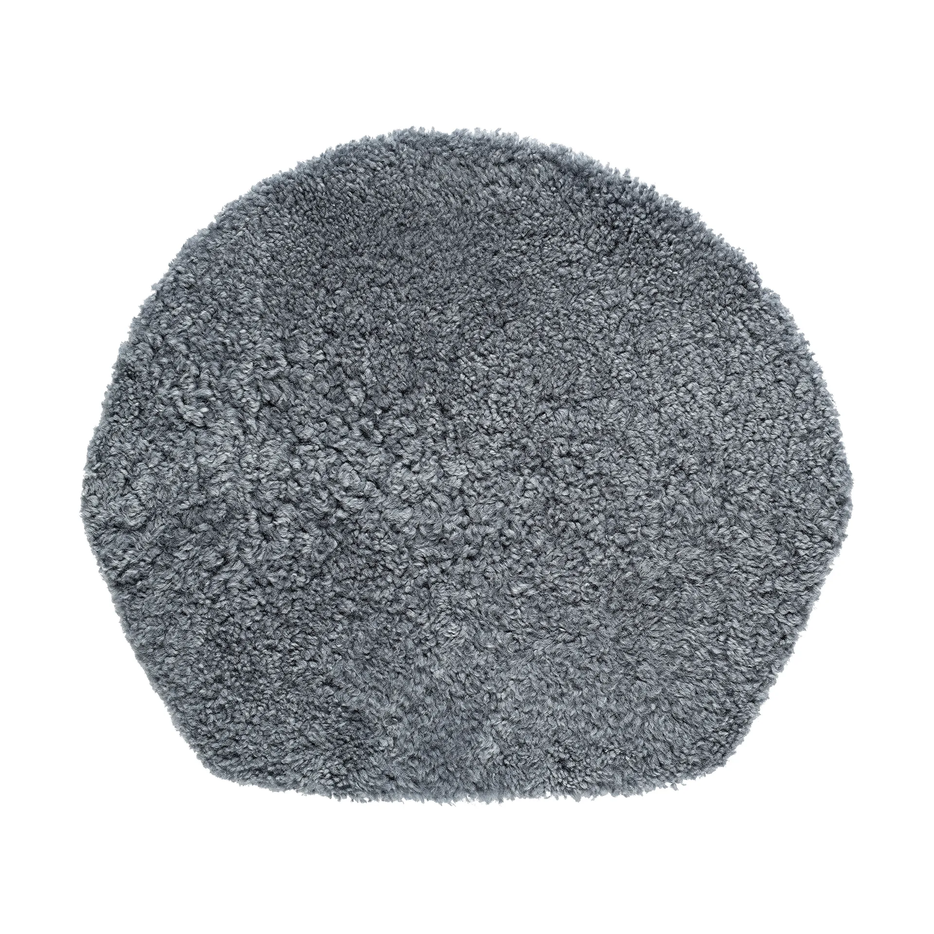 Cuscino ZIgZag per sedia lounge, Pelle di pecora grigio grafite Hans K