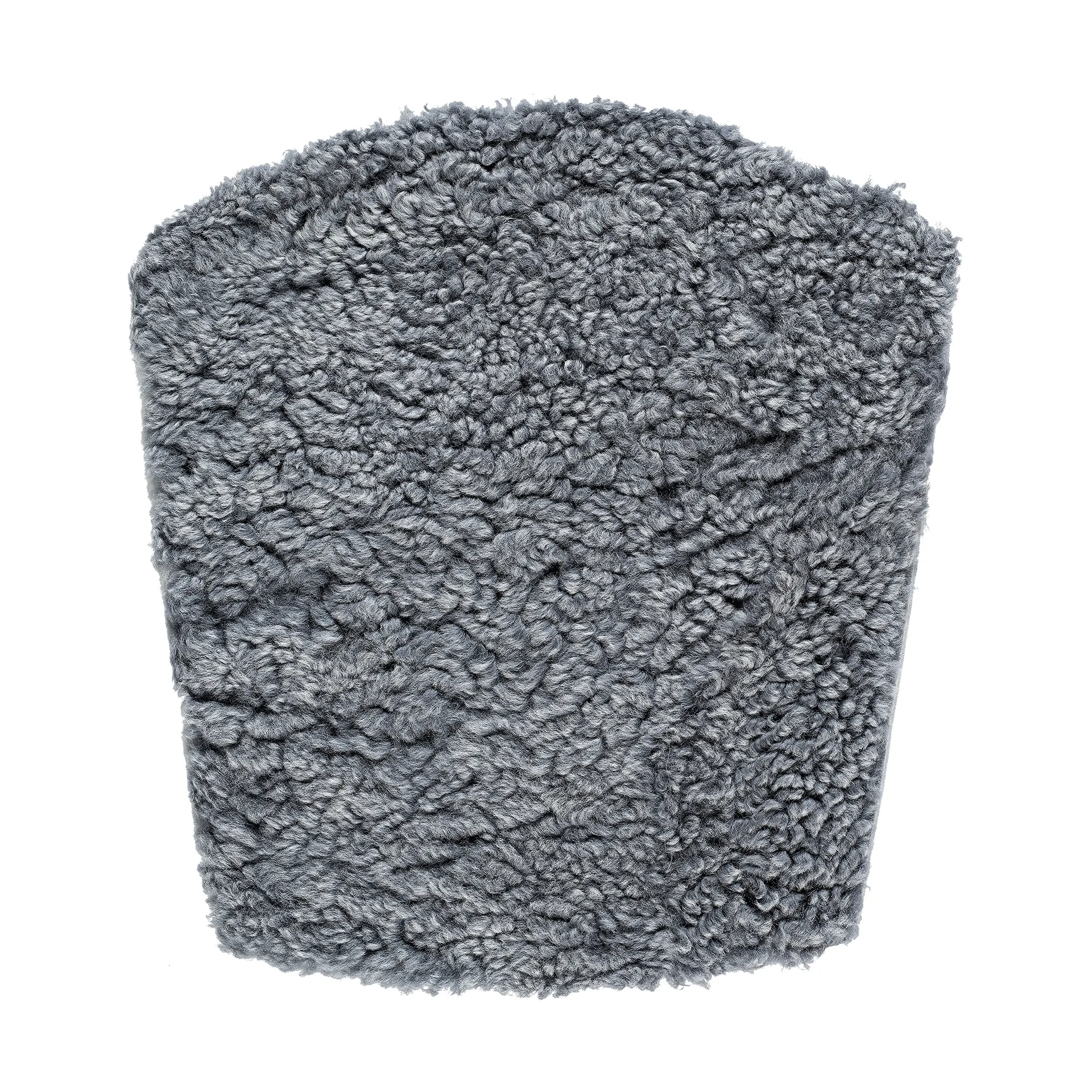 Cuscino ZIgZag per sedia, Pelle di pecora grigio grafite Hans K