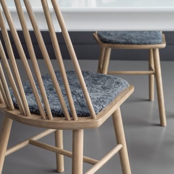 Cuscino ZIgZag per sedia - Pelle di pecora grigio grafite - Hans K