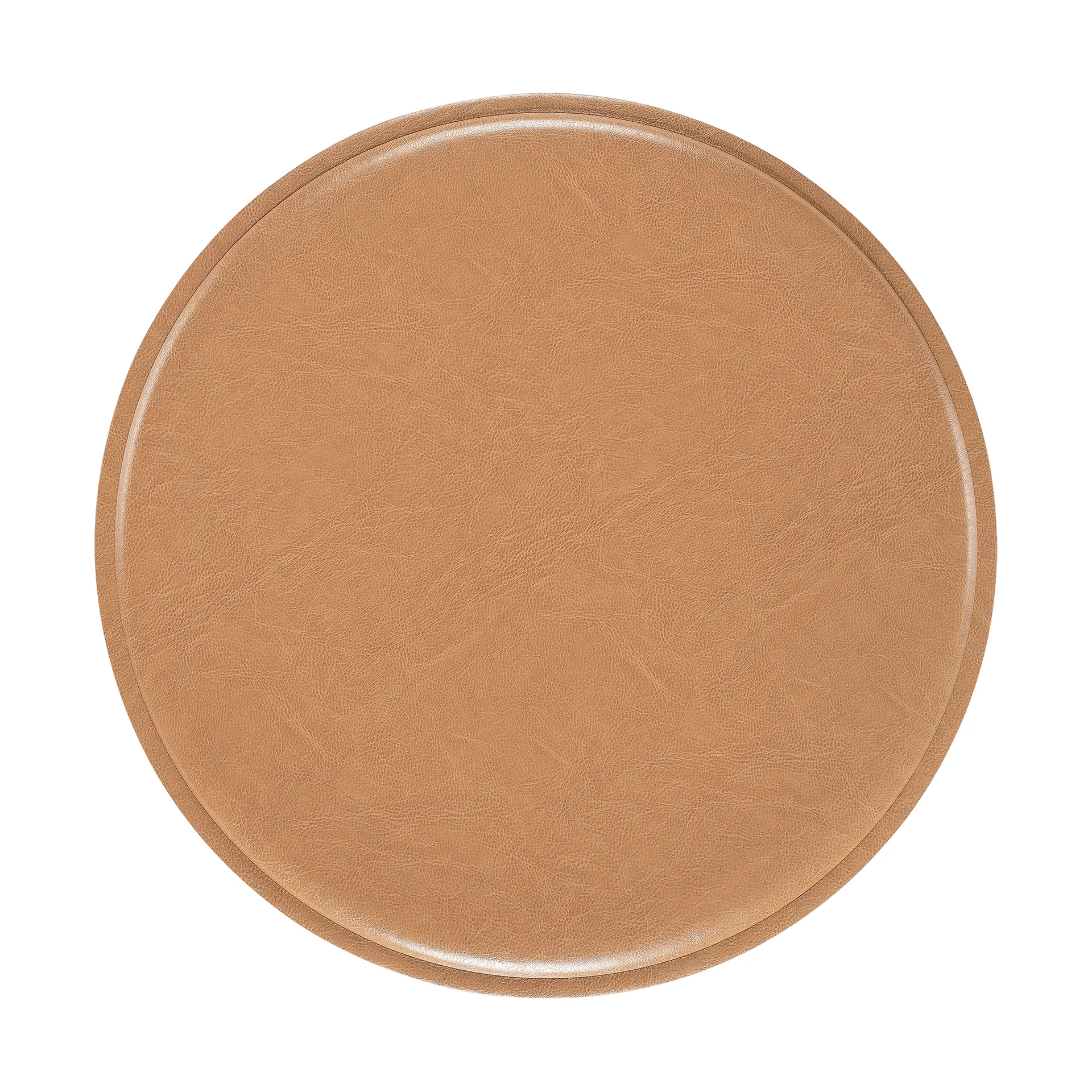 Cuscino ZIgZag per sgabello/sgabello da bar, Pelle Bonded color cammello Hans K