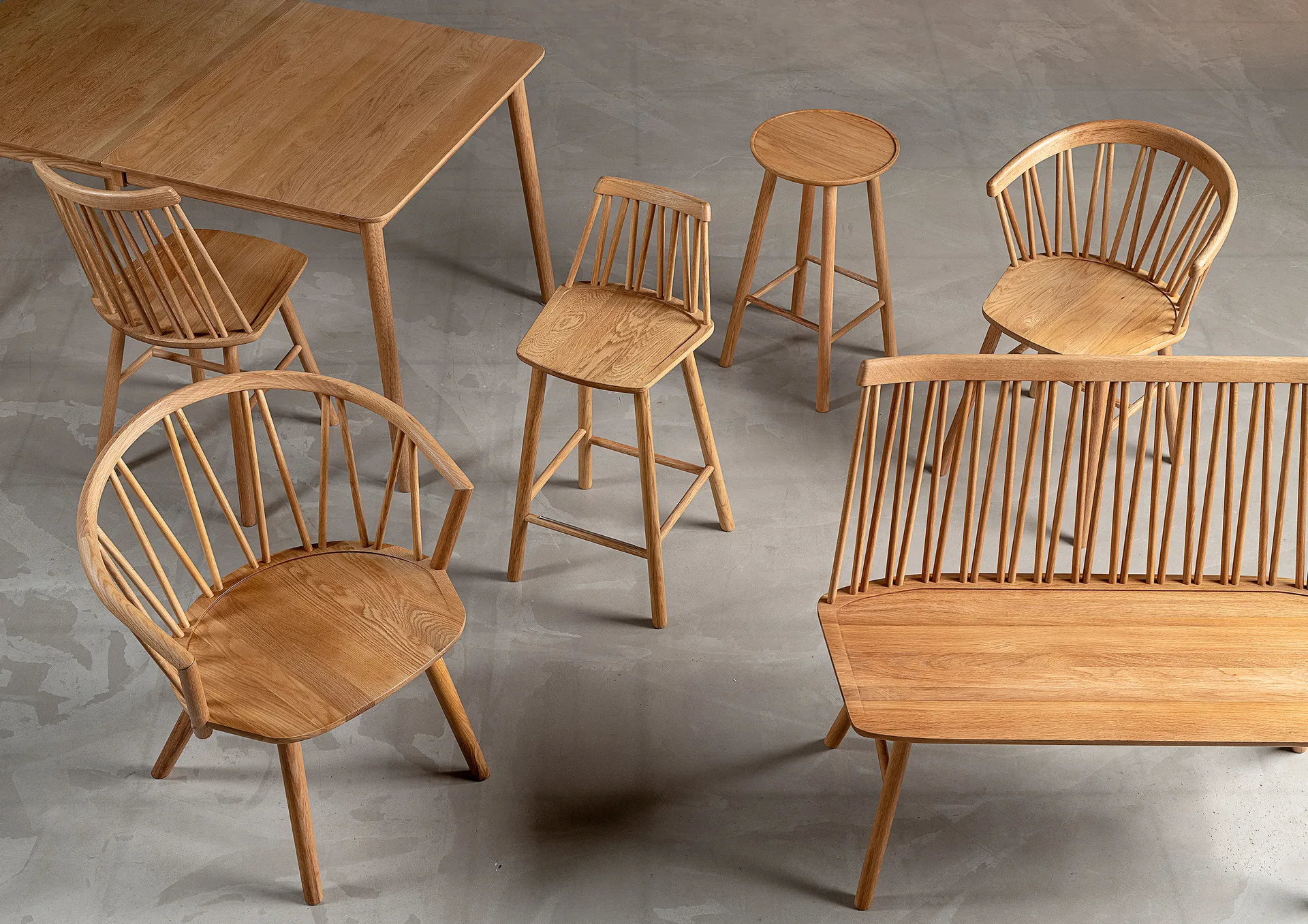 Divano ZIgZag, Rovere oliato Hans K